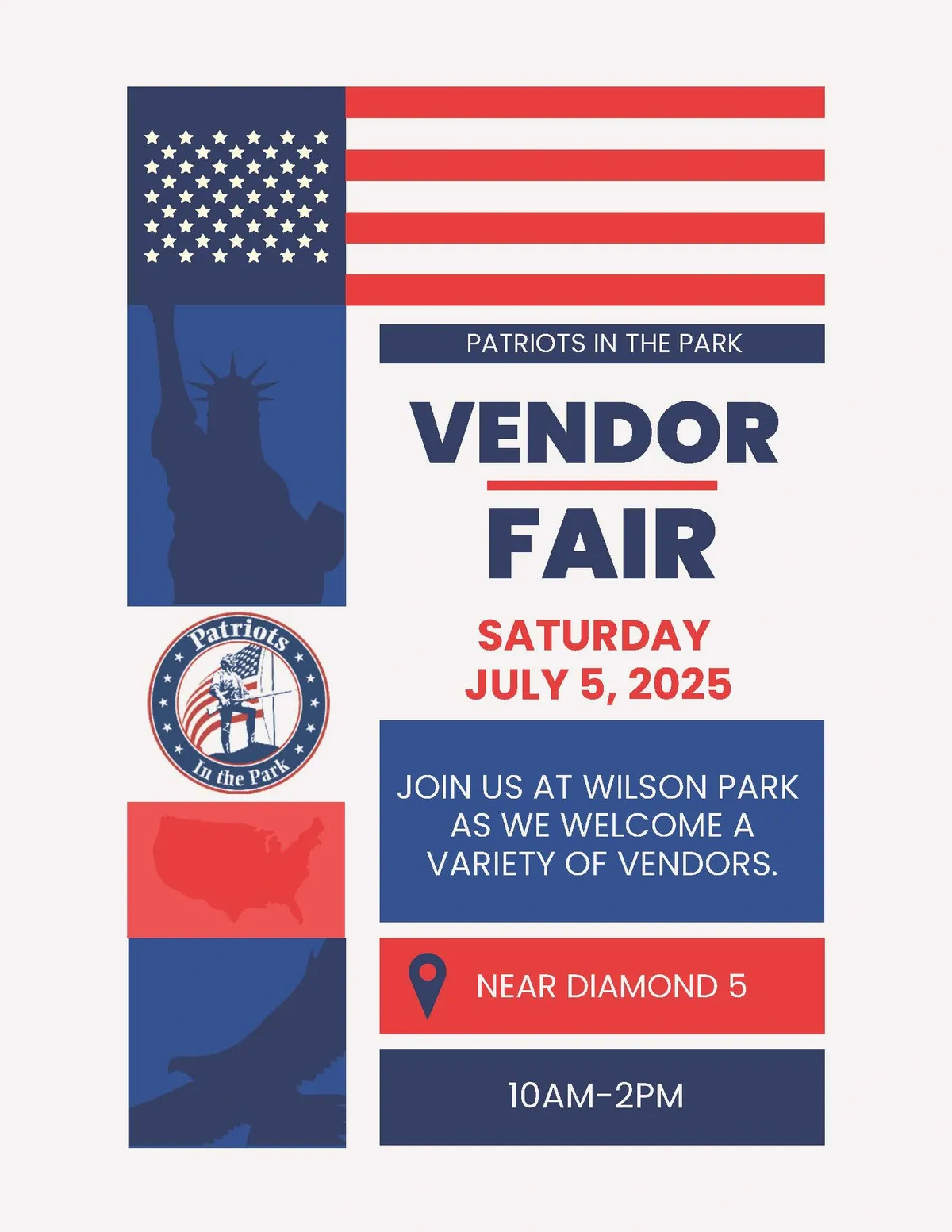 Patriots in the Park - Vendor Fair